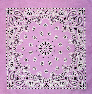 Šátek paisley pink