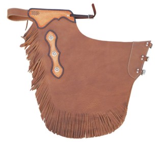 WESTERN CHAPS  SMOOTH LEATHER "RODEO" MODEL