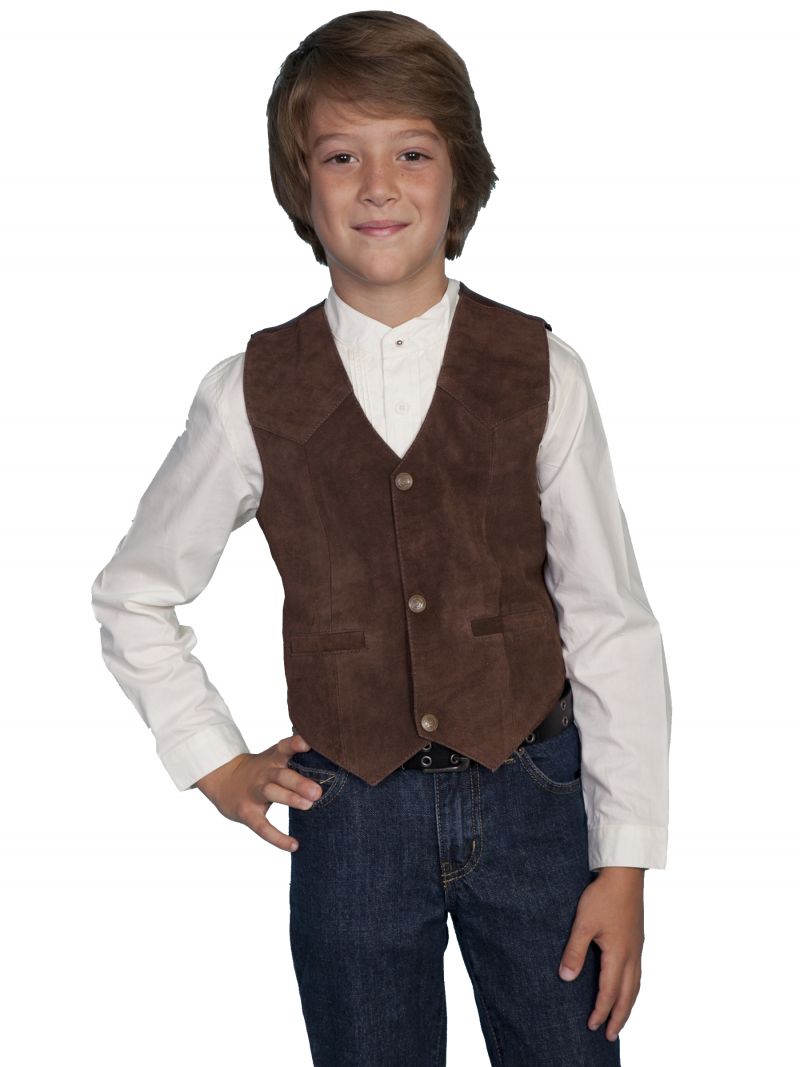 Dětská kožená vesta 2002-67-XL