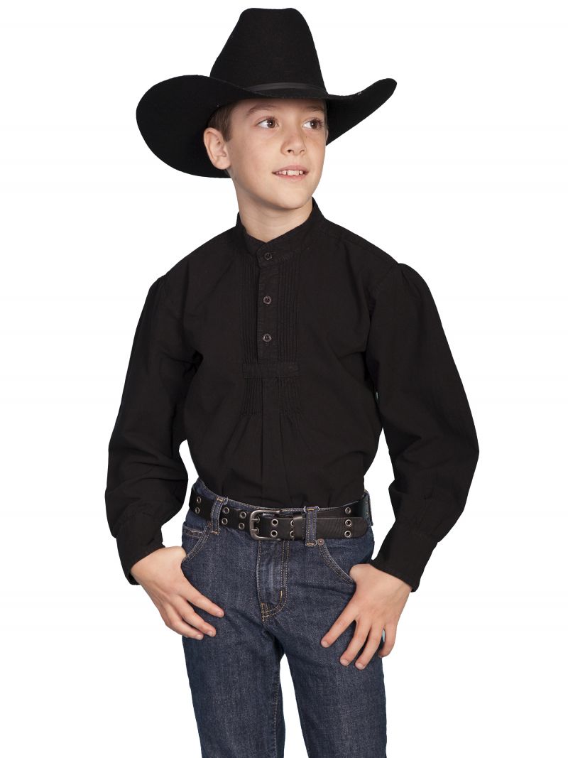 Dětská westernová košile 500020K-BLK-XL