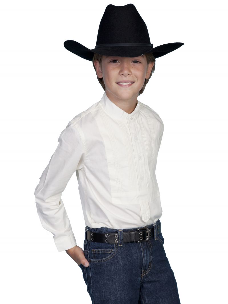 Dětská westernová košile RW032K-WHT-XL