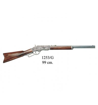 Puška Winchester 73 - šedá (stříbrná)