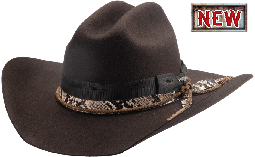 Westernový klobouk Texas Hold 'Em - hnědý