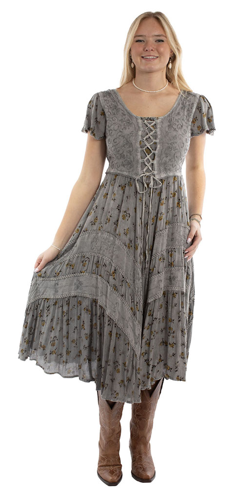 Dámske westernové šaty HC959-GRY