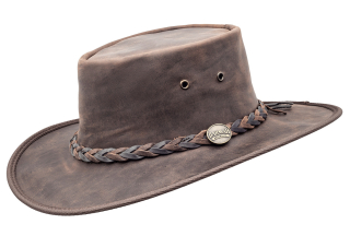 Kožený klobouk SQUASHY Twotone