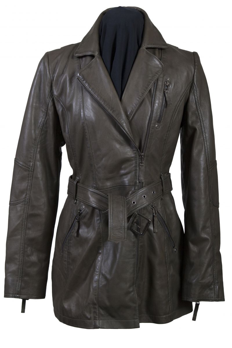 Kožený kabát L330-44-XXL